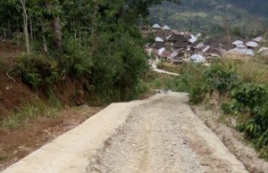 Jalan di OKU Selatan Baru Dibangun Sudah Hancur