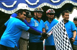 PETINGGI TNI/POLRI WILAYAH SUMSEL LEPAS PESERTA FUN BIKE