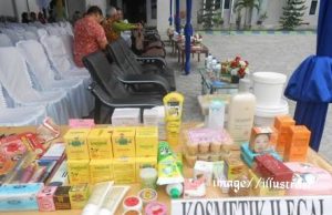 Wow ! Petugas Amankan Pengedar Kosmetik ilegal di Muara Enim