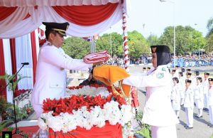 Upacara Peringatan HUT-RI Ke-73 di Kota Prabumulih Berlangsung Lancar dan Khidmat
