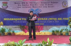 Kegiatan MTQ Ke – Vlll Tingkat Kecamatan Balaraja Tahun 2018 menuai Sukses