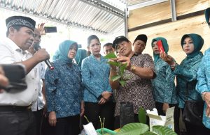 Kunker ke Daerah, Febrita Deru Apresiasi Kain Jumputan Gambo dan Cokelat