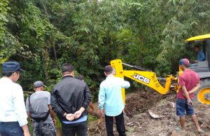 Pipa Jargas Bocor Terkena Alat Berat PT. Gajah Mada