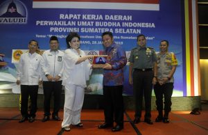 Hadiri Rakerda Walubi, Herman Deru Titip Kondusifitas Sumsel