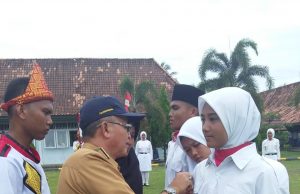 Pengukuhan Paskibra 2019-2020 dan Kunjungan SMKN 1 Solok Padang Ke SMKN 1 Gelumbang