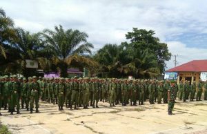 Koramil 404-01 Berikan Bekal Pada 174 Linmas