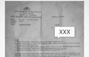 Dugaan Penyelewengan Pencairan DD, Ketua Parade Nusantara Kabupaten Tangerang Dilaporkan Ke Polresta