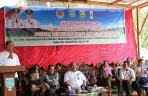 Sosialisasi RHL, Bupati Oku Selatan Kunjungan Kerja Ke Desa Mehanggin