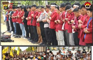 Aksi Berjalan Damai, Kapolres Lampung Utara Apresiasi Mahasiswa