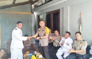 Polsek Kawasan Muara Baru Berikan Ucapan Dirgahayu TNI KE 74 Tahun