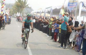 Peserta Sriwijaya Gran Fondo Disambut Langsung Gubernur Sumsel