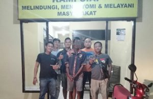 Reskrim Polsek Lembak Tangkap Pria Diduga Miliki Senpira Ilegal