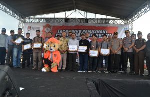 Ciptakan Suasana Kondusif, Polres Serang Kota Lakukan Pengamanan Launching Pilkada 2020