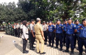 Kapolres Pelabuhan Tanjung Priok Menghadiri Apel Tiga Pilar