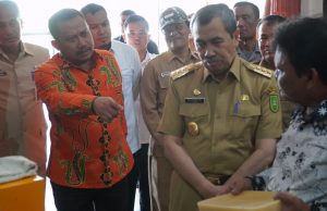 Gubernur Riau dan Bupati Kampar Kunjungi Rumah Madu Wilbi di Desa Kuok