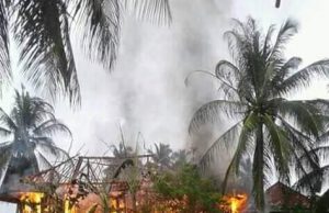 Sijago Merah Hanguskan Rumah Warga Gunung Megang Dalam