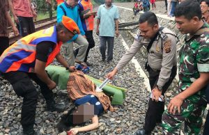 Elisma Wati Diduga Tewas Tertabrak Kereta Api Tengah Asyik Main HP