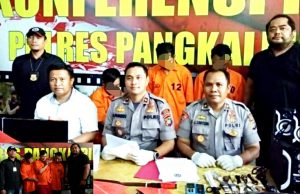 Diduga Tiga Residivis Pencuri Antar Kabupaten dibekuk Sat Reskrim Polres Pangkalpinang