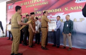 Bupati OKU Selatan Hadiri Pisah Sambut Dandim 0403