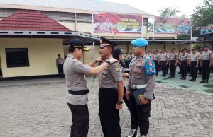 Kapolres PTP Pimpin Apel Besar Korp Kenaikan Pangkat Pengabdian dan Berikan Penghargaan