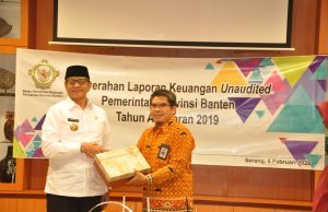 Banten, Provinsi Pertama Serahkan Laporan Keuangan 2019
