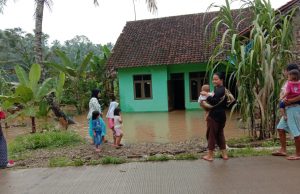 Akibat di Guyur Hujan Deras 3 Rumah Warga Ciherang Terendam Banjir