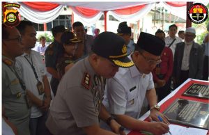 Kapolres Resmikan Gedung Sanika Satyawada Bersama Plt.Bupati Muara Enim