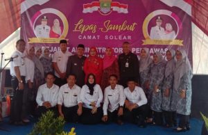 Lepas Sambut Camat Solear di Warnai Suara Letusan Petasan