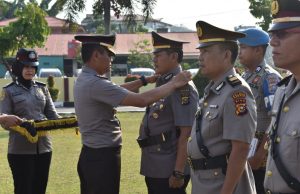 Kapolres Kampar Laksanakan Sertijab Kasatres Narkoba dan Kapolsek Kampar