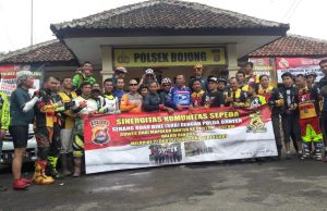Polsek Bojong Kawal Pengamanan Gowes Polda Banten