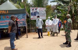 Heri Amalindo Cek SOP Posko Pemantau Covid-19 di Bumi Serepat Serasan