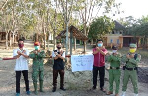 Cegah Penyebaran Covid-19, Pemdes Tempirai Raya Tutup Kalangan