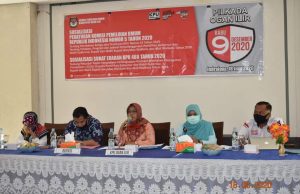 KPUD Ogan Ilir Sosialisasikan PKPU No.5 dan SE KPU No 488 Tahun 2020