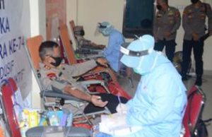 Peringati Hari Bhayangkara Ke-74 Kapolda Babel Ikut Memeriahkan Dengan Donor Darah