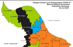 TGTPP Covid-19 Karawang Umumkan Enam Kecamatan Berada Dalam Zona Kritis