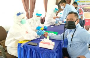 Jalani New Normal, WBP dan Petugas Lapas Rangkasbitung di Rapid Test