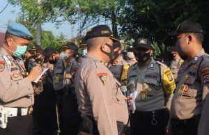 Polres Cilegon Laksanakan Pengamanan Kantor KPU Jelang Rapat Pleno Terbuka