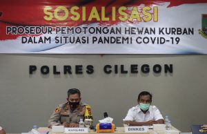 Polres Cilegon Gelar Sosialisasi Prosedur Pemotongan Hewan Qurban di Masa Pandemi Covid-19