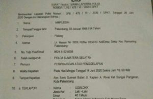 H AMIR SEBUT DUA OKNUM ALIANSI INDONESIA MUARA ENIM DIDUGA MENIPU JUAL BELI PROYEK