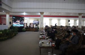 HUT Ke-75 RI, DPRD Bersama Bupati dan Forkompinda Dengarkan Pidato Kenegaraan Presiden