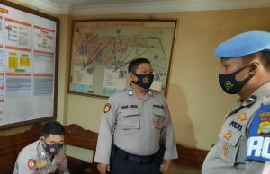 Provos Polsek Muara Baru Lakukan Sidak Penggunaan Masker Anggotanya
