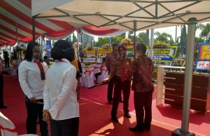 Ditpamobvit Polda Banten Lakukan Pengamanan VIP Kunjungan Menpan RB Ke Pandeglang