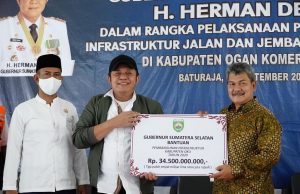 Jawab Keluhan Warga OKU, Gubernur Gelontorkan Dana Peningkatan Infrastruktur Rp.81 Miliar