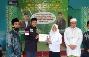 DPD RI Babel Gelar Sosialisasi Implementasi 4 Pilar Dalam Kehidupan Santri
