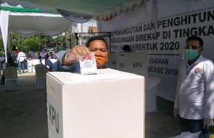 Ardin Abadi Hadiri Simulasi Pemungutan dan Perhitungan Suara Pemilukada 2020