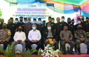 Umar Ahmad Hadiri Pelantikan Pengurus SMSI Tulang Bawang Barat