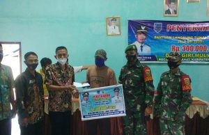 Camat Lahat Hadiri Pembagian BLT DD Dua Desa diwilayahnya