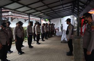 Sebanyak 87 Personel Polres Cilegon Siap Amankan Rapat Pleno Penghitungan KPUD Kota Baja