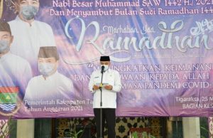 Bupati Tangerang : Peringatan Is’ra Mi’raj, 1442 Hijriyah Tetap Taati Prokes