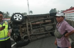 Lakalantas Tunggal di Tol Jakarta – Merak KM 57, Sopir Ngaku Kaget Ada Mobil di Depannya Ngerem Mendadak